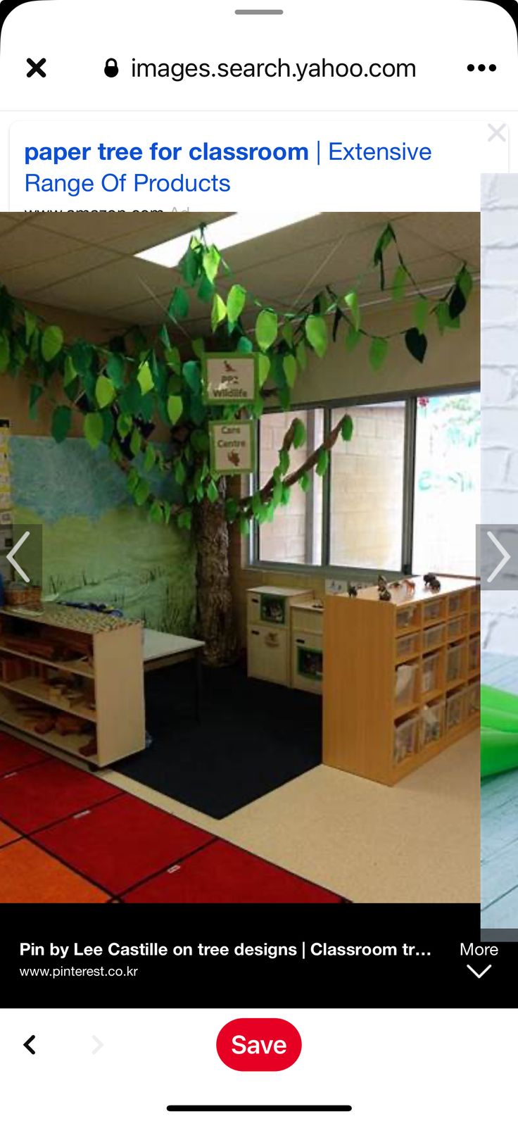 an image of the inside of a classroom with lots of furniture and decorations on it