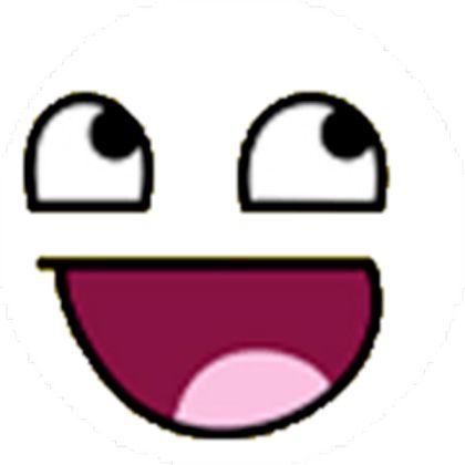 an emoticive smiley face with big eyes