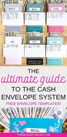 the ultimate guide to the cash envelope system with free envelope templates and printable notes