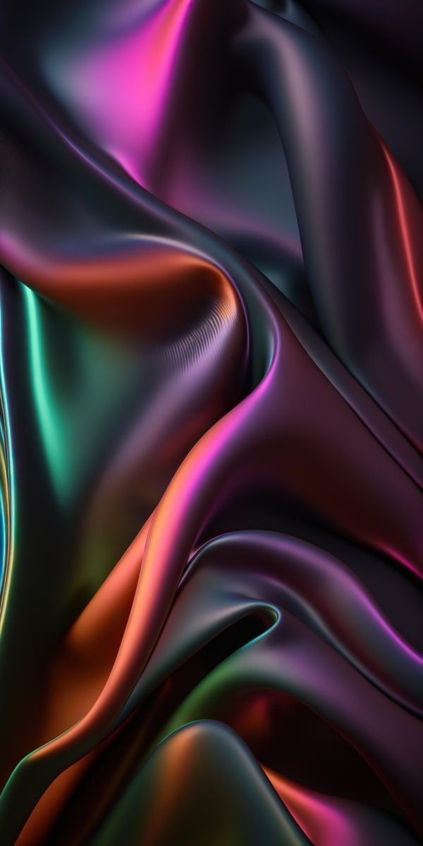 an abstract background with many different colors and curves in the form of wavy fabric or cloth