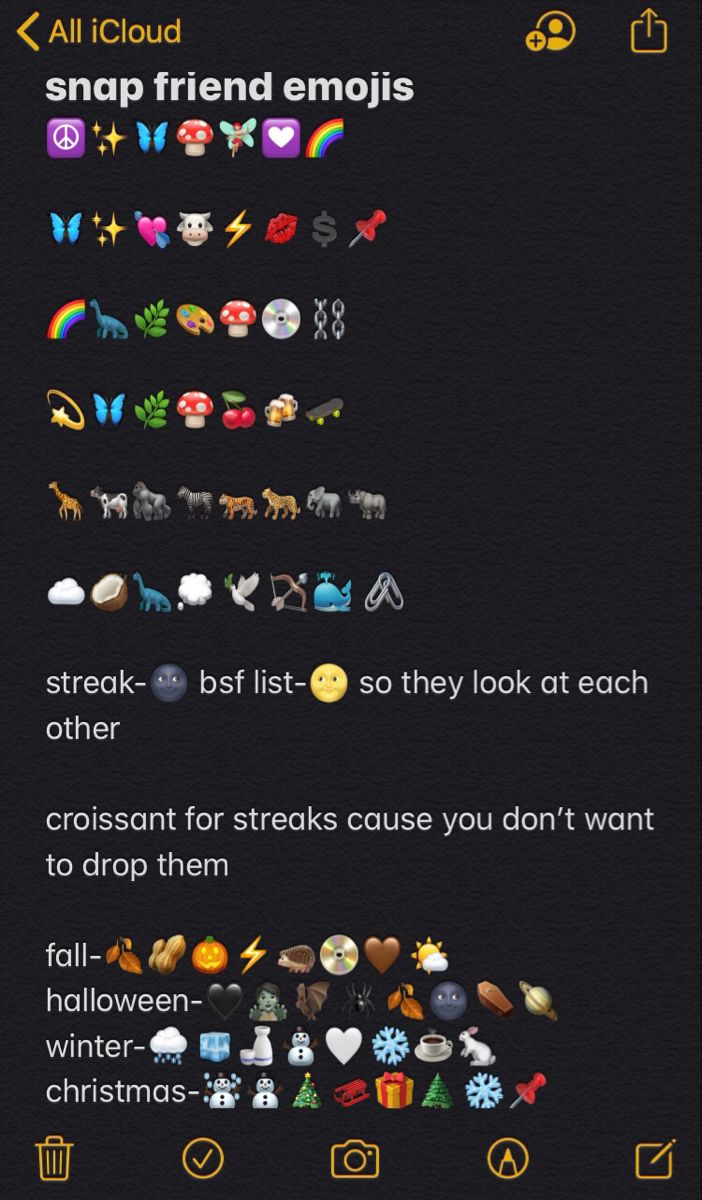 an image of some emotics on the screen with text that reads, snap friend emojts