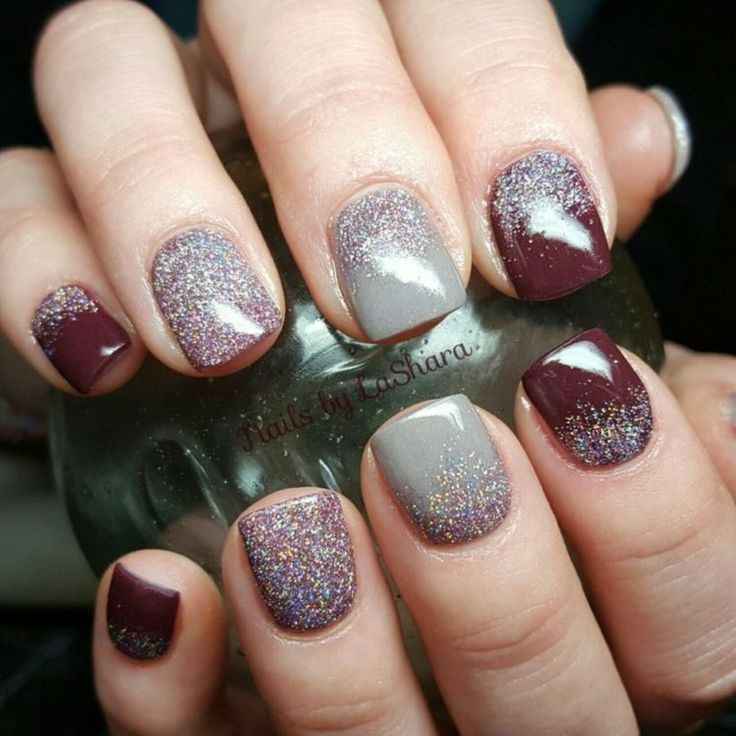 43   Lovely  Fall  Nail  Design  Ideas  To  Try Dark Nail Colors Winter, Early Winter Nails, Late Winter Nails, Christmas Nail Colors, Popular Nail Colors, Unghie Sfumate, Stormy Skies, Simple Fall Nails, Fall Designs