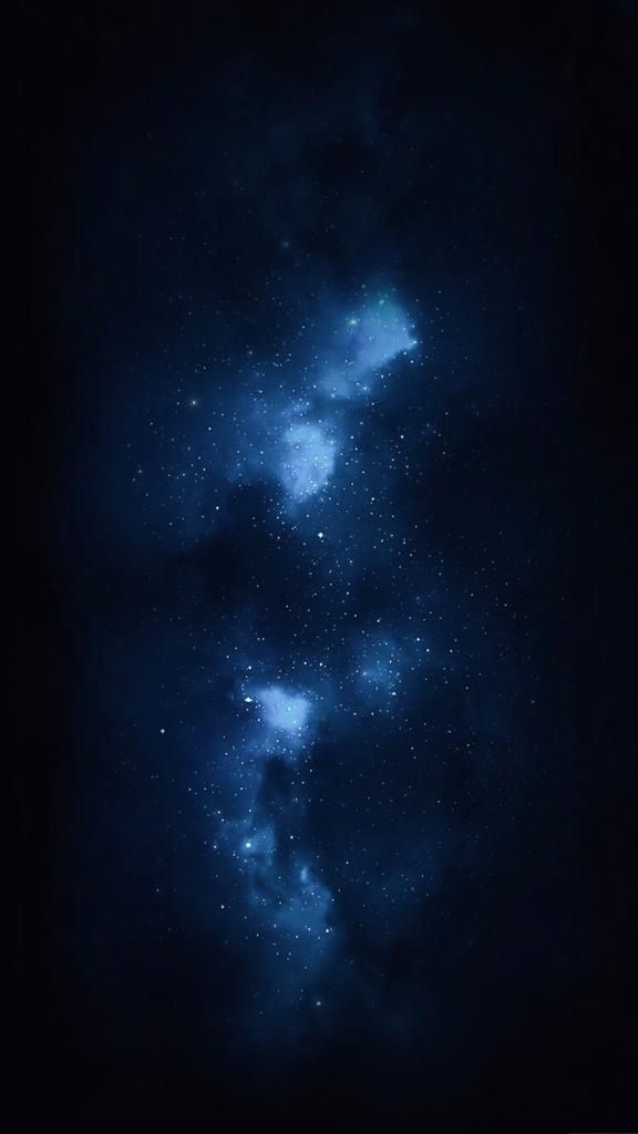 the night sky is filled with stars and clouds, as well as dark blue hues