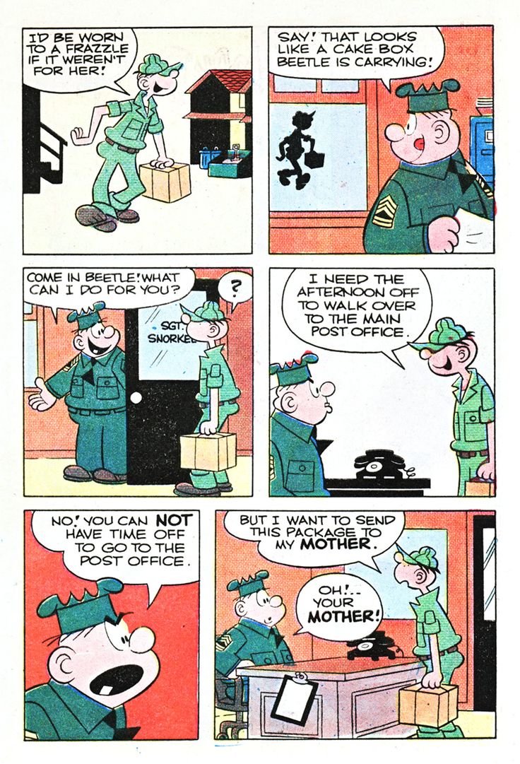 a comic strip with an army man talking to another soldier