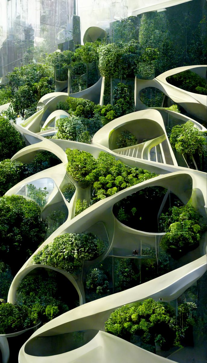 Biophilic Urban Design Skyscraper Architecture Organic Midjourney AI Imagined Biomimicry Architecture, Biophilic Architecture, Succulent Landscape Design, Sustainable Flowers, Eco City, Eco Friendly Garden, Eco Architecture, Skyscraper Architecture, Green Architecture