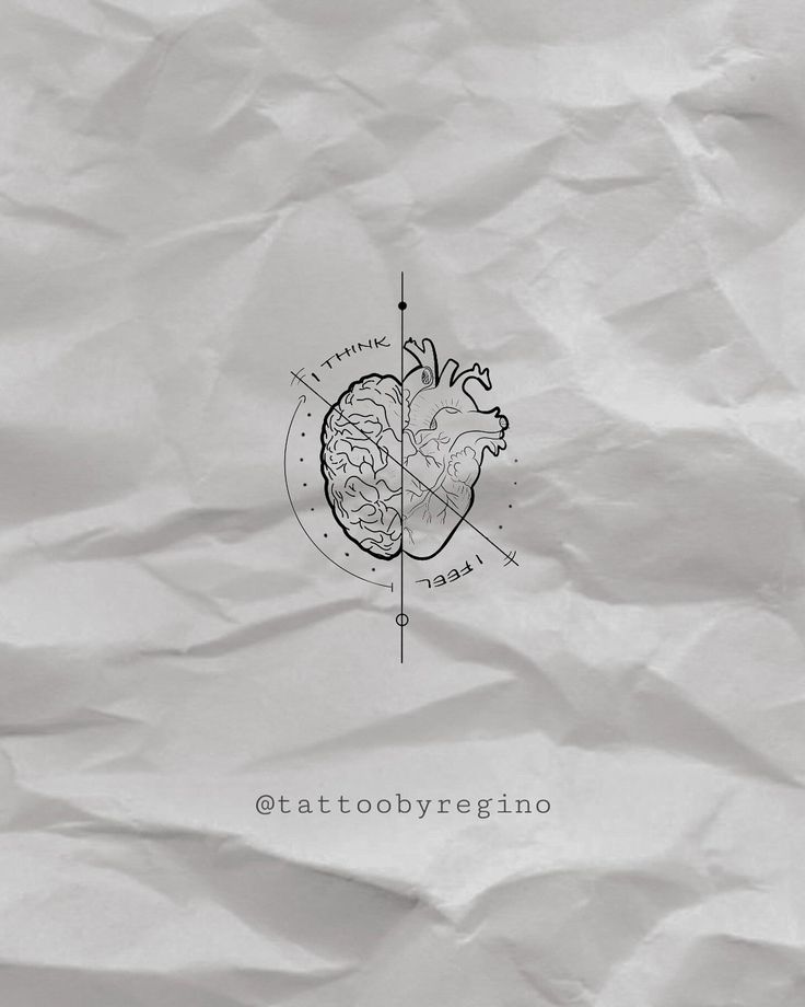 a piece of paper with a drawing of a human heart on it