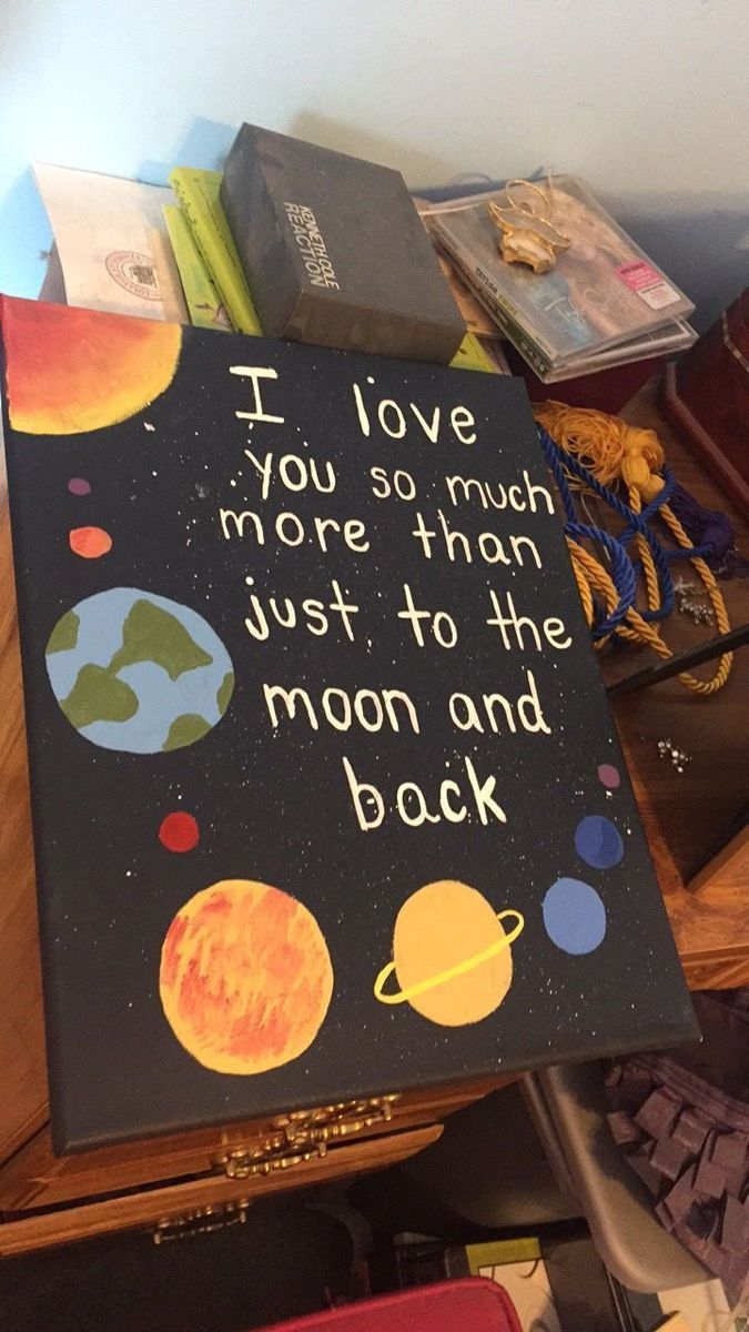 a sign that says i love you so much more than just to the moon and back