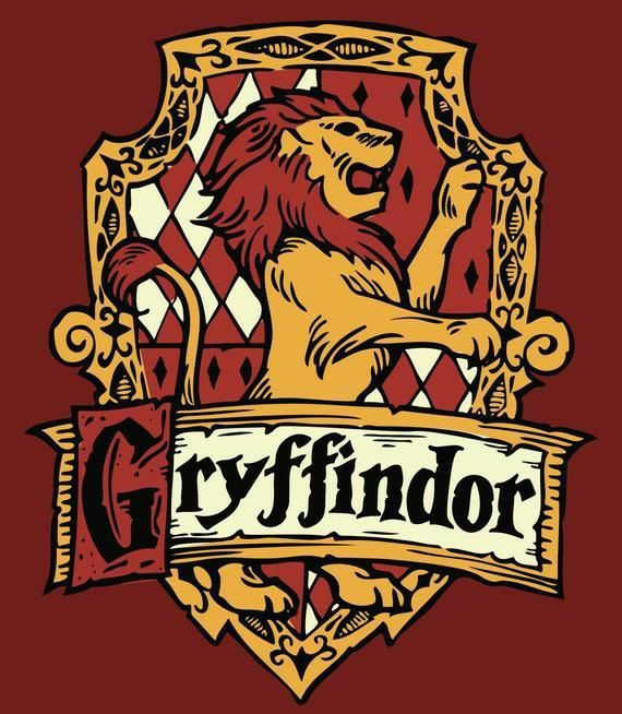 a red and yellow flag with the word gryffindor on it