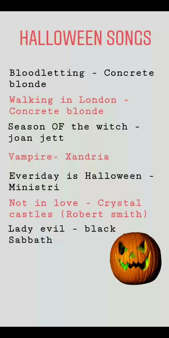 Halloween songs