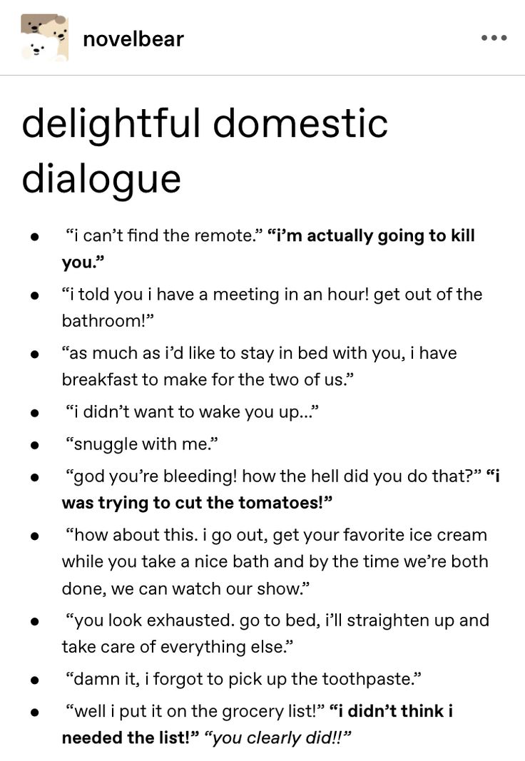 a text message with the words delightful domestic dialogue written in black and white