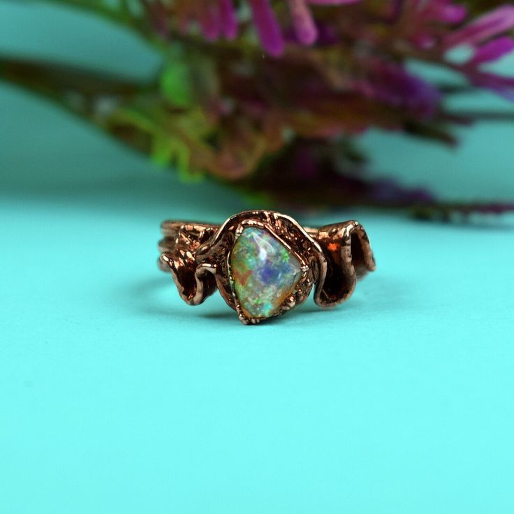 Natural Raw Fire Opal Gemstone Handmade Women New Fashion Antique Ring Jewelry Hades Jewelry, Raw Stone Engagement Rings, Raw Opal Ring, Raw Stone Jewelry, Raw Crystal Ring, Free Stuff By Mail, Raw Opal, Antique Ring, Stone Engagement Rings