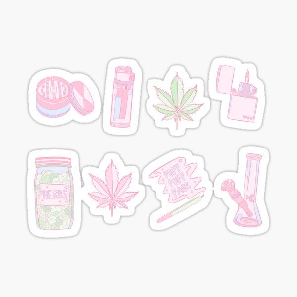 Puff Puff Pass, Illustrator Design Tutorial, Puff Puff, Easy Doodles Drawings, Aesthetic Cute, Puff And Pass, Cute Wallpaper Backgrounds, Print Stickers, Sticker Set