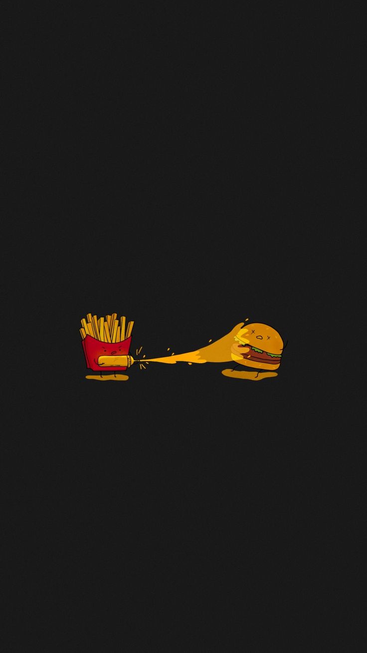 a wooden spoon with french fries in it on a black background and the image is taken from below