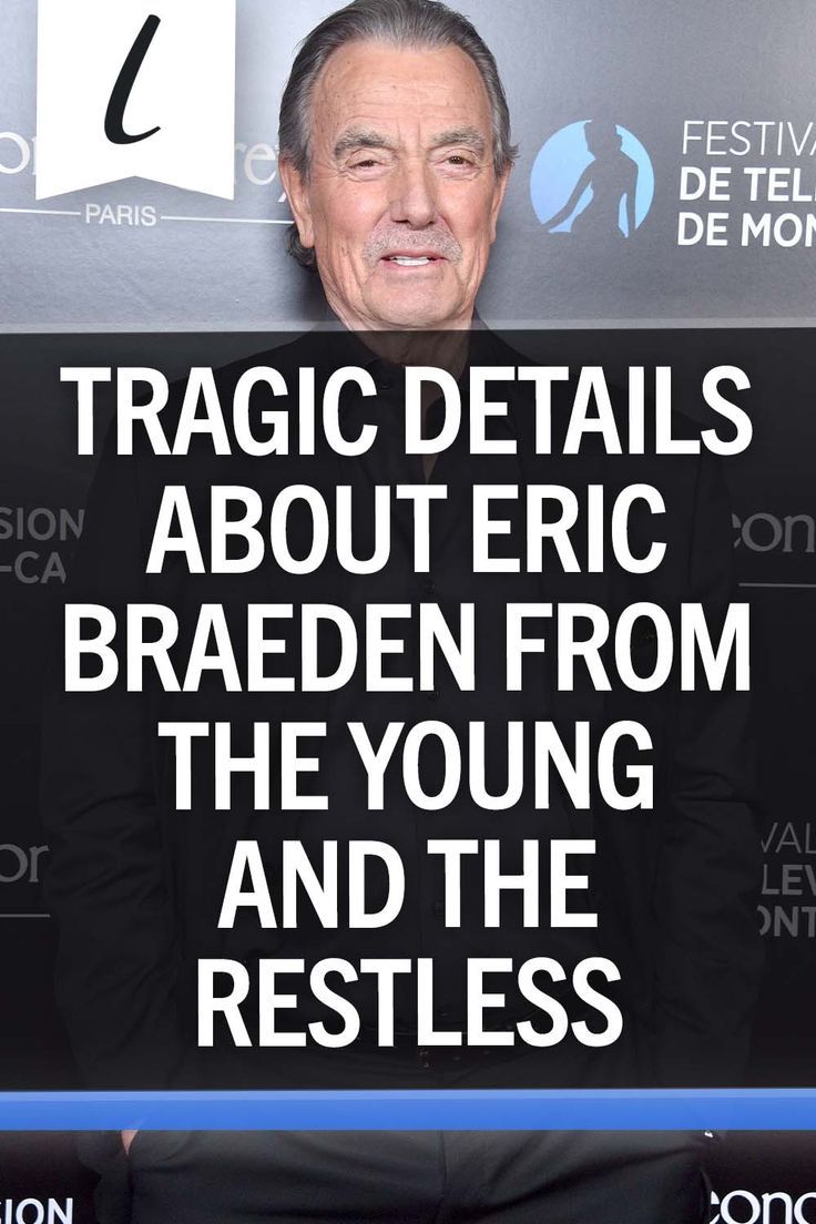 a man standing in front of a sign that says magic details about eric braeden from the young and the restless