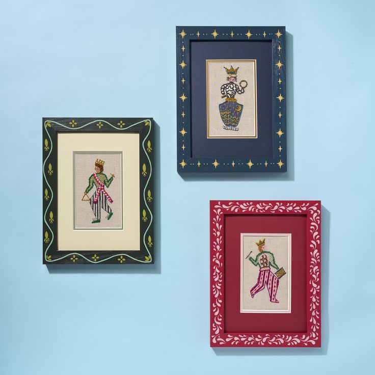 More details about this kit below. Painted Frames, Modern Embroidery Kit, Hand Painted Frames, Painting Courses, Wall Gallery, Frame Decor, Diy Frame, Embroidery Kits, Glass Painting