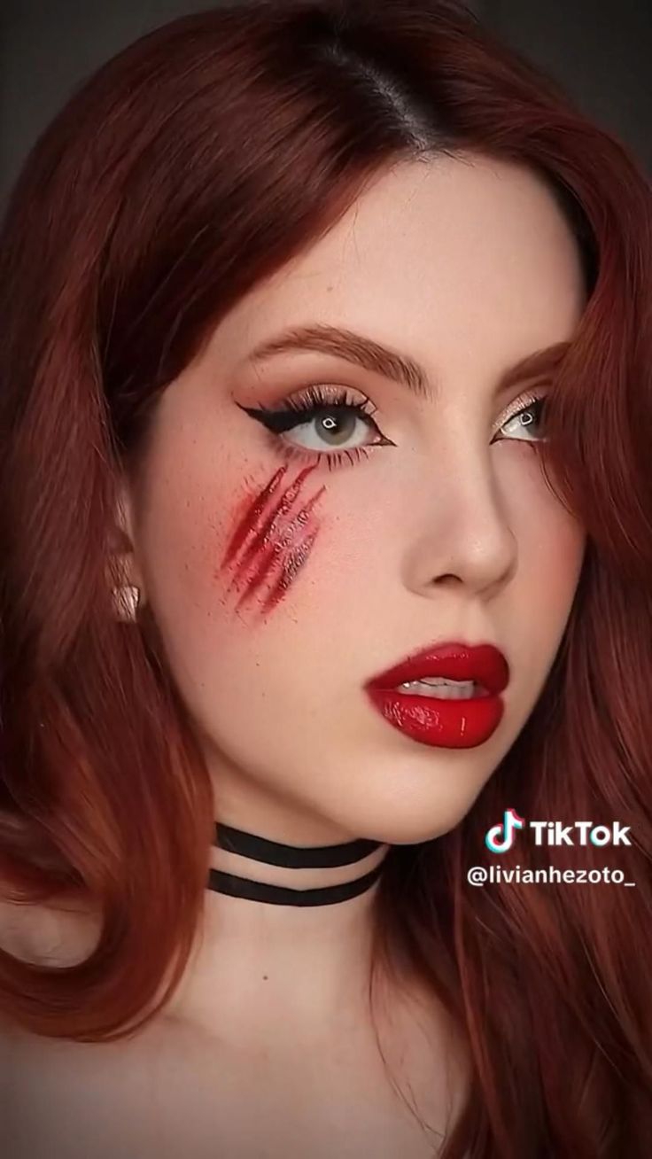 Halloween Makeup Hacks, Maquillage Halloween Simple, Blood Makeup, Vampire Makeup Halloween, Vampy Makeup, Halloweenský Makeup, Diy Halloween Makeup, Holloween Makeup, Vampire Makeup