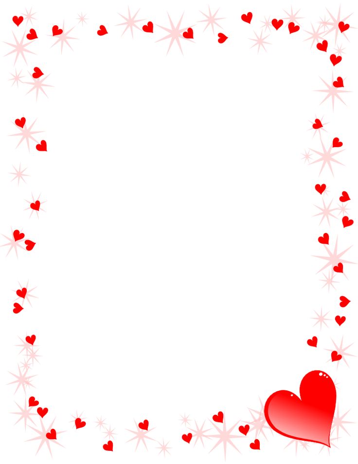 Free Valentine Borders Printable - Printable World Holiday