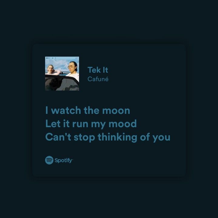 a tweet with the caption i watch the moon let it run my mood can't stop thinking of you