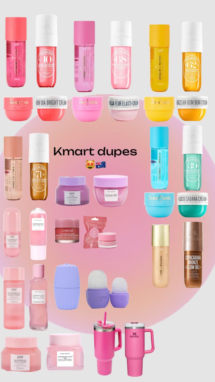 #kmart #dupesssss #australia kmart dupes! #Soldejanerio #glowrecipeeeeee Preppy Gifts, Cute Gifts For Friends, Diy Birthday Gifts For Friends, Beauty Habits, Basic Skin Care Routine, Evening Makeup, Skin Care Items, Beauty Hacks Video, Birthday Wishlist