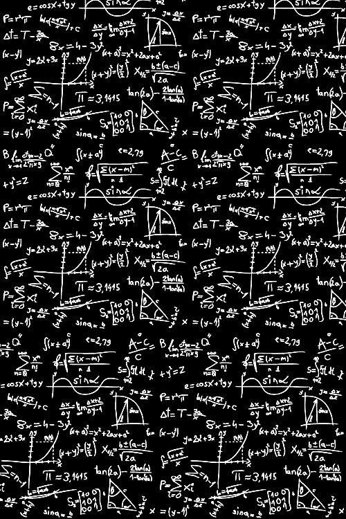 a black and white background with many different types of maths on the surface, including numbers