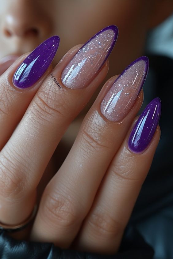 The art of nails Violet Nails, Stunning Nail Designs, Purple Nail Designs, Nail Art Trends, Nails Today, Purple Nail, Latest Nail Art, Art Trends, Artificial Nails