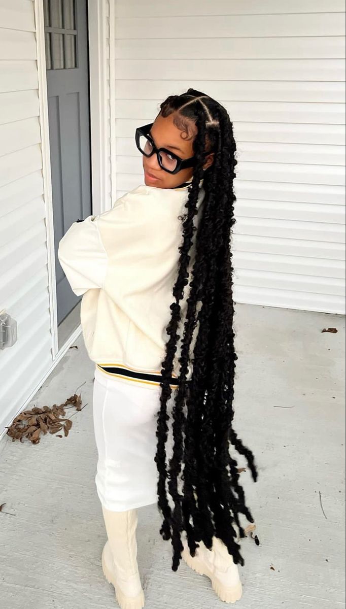 Distressed Locs, Braided Hairstyles For Black Women Cornrows, Feed In Braids Hairstyles, Faux Locs Hairstyles, Quick Weave Hairstyles, Box Braids Hairstyles For Black Women, Cute Box Braids Hairstyles, Quick Braided Hairstyles, Twist Braid Hairstyles