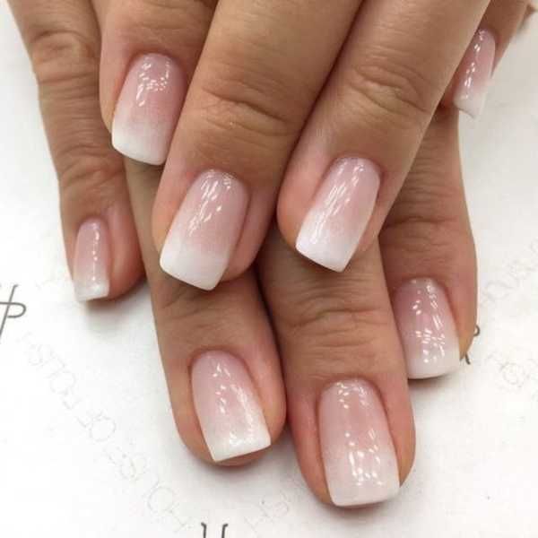 29 Trending Ombre Nails Designs and Ideas [Summer 2019] Ongles Gel Violet, Ombre French Nails, French Manicure Ideas, Faded Nails, Unghie Nail Art, Ombre Nails Glitter, French Manicure Nails, Subtle Nails, Ombre Acrylic Nails