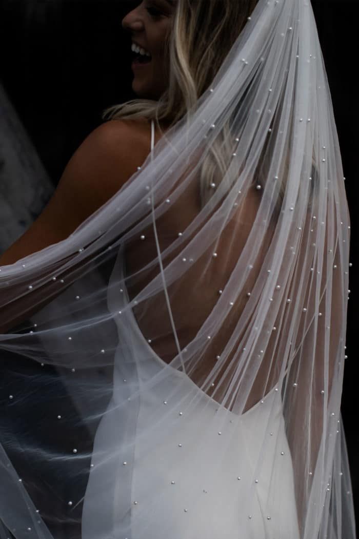 Grace Loves Lace Pearly Long Bridal Veil Long Veils Bridal, Cathedral Length Wedding Veil, Veil Pearl, Summer Gowns, Bride Veil, Long Veil, Grace Loves Lace, Dream Wedding Ideas Dresses, Wedding Veils