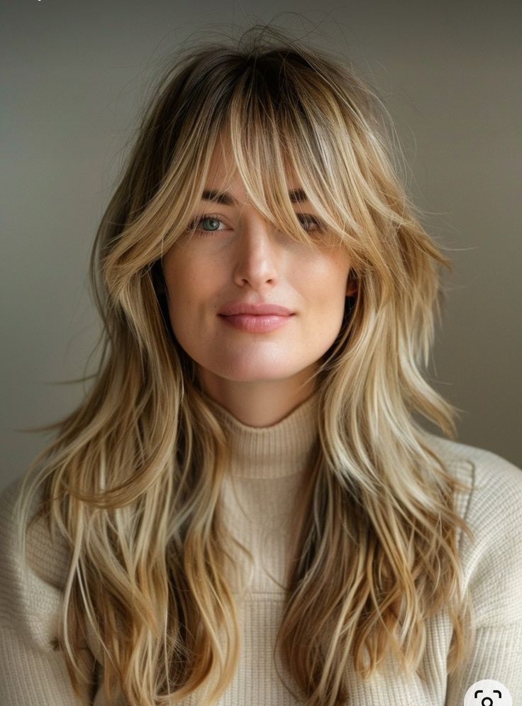 Blond Pony, Blonde Hair Transformations, Layered Hair With Bangs, Long Layered Haircuts, Long Hair With Bangs, Long Layered Hair, French Braid, Hair Envy, Hair Transformation