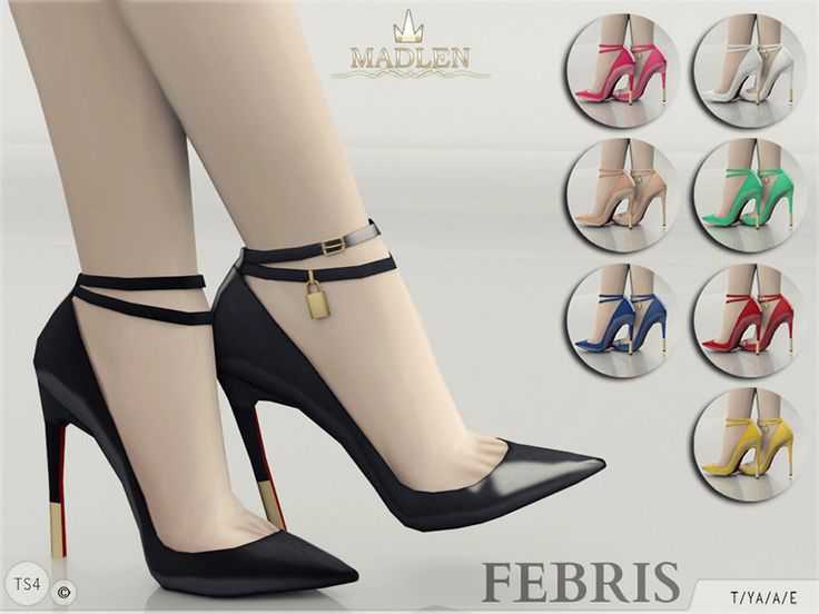 there are many pairs of high heeled shoes with ankle straps on the toes and heels