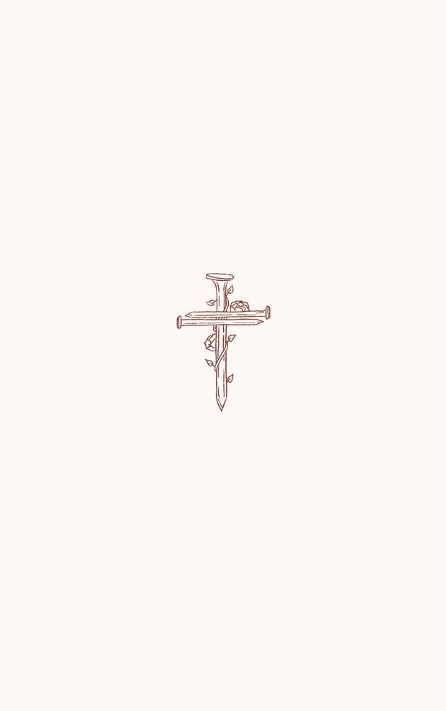 Nail Cross Christian Wallpaper Christian Nail Tattoo, Small Tattoo Ideas Biblical, Minimalist Cross Wallpaper, Minimalist God Tattoo, Mini Bible Tattoos, Cross Only What You Did This Year, As Far As The East Is From The West Tattoo, Western Cross Wallpaper, Minimalist Tattoo Bible