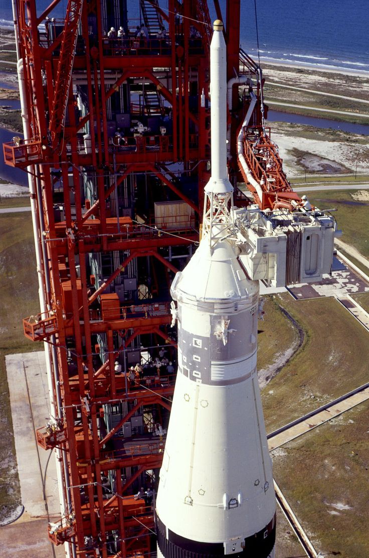 an aerial view of the space shuttle on display