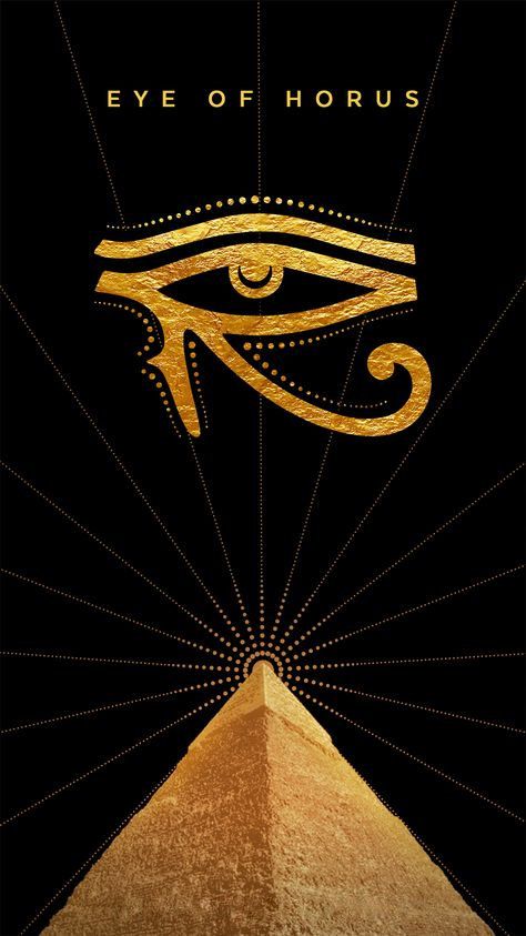 an egyptian pyramid with the eye of horus on it