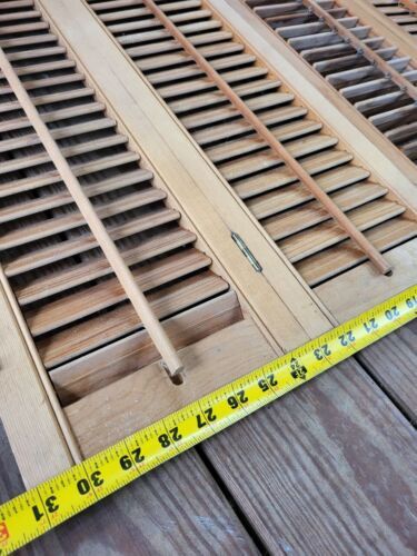 wooden grates with measuring tape on top of them