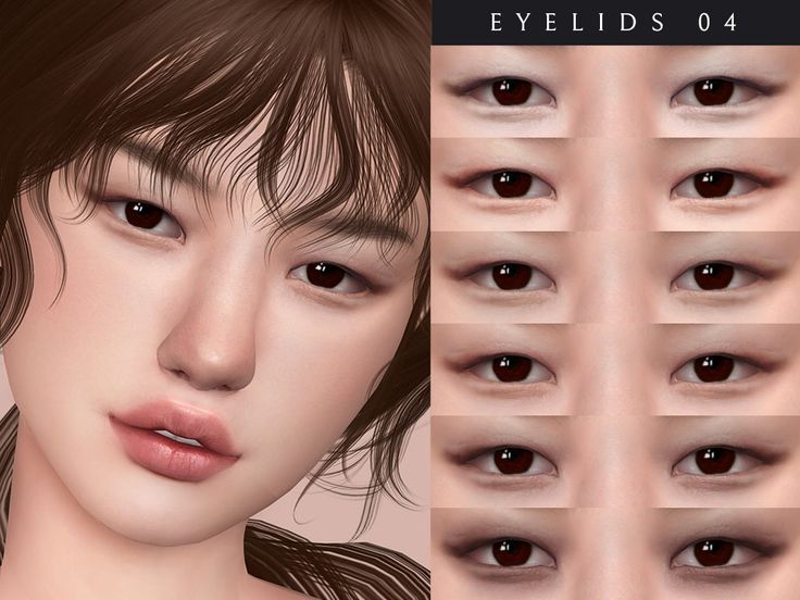 an image of different types of eyes for the simself4 female character in this video game