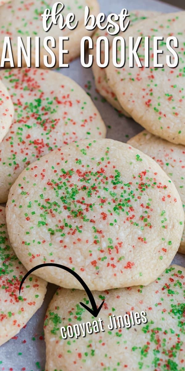 some cookies with sprinkles on them and the title above it reads, the best danishe cookies