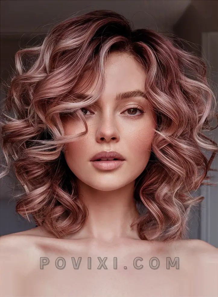 33 Rose Brown Hair Color Ideas 2024 for Brunettes with Balayage, Light and Dark Highlights Rose Brown Hair Color, Rose Brown Hair, Dark Highlights, Auburn Balayage, Brown Hair Color Ideas, Fall Hair Color Trends, Brown Hair Color, Colored Curly Hair, Brown Balayage