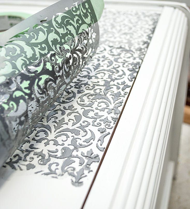 How To Create Raised Stencil Design - Salvaged Inspirations | Painting ...