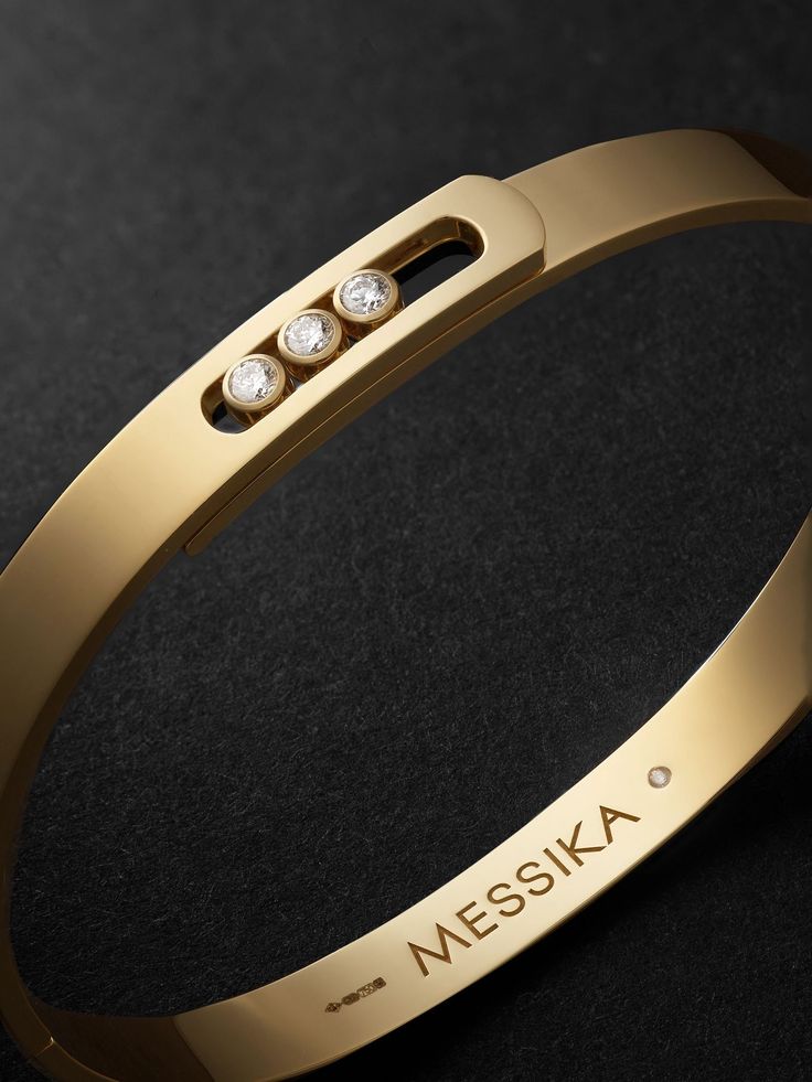 MESSIKA Move Noa 18-Karat Gold Diamond Bracelet for Men | MR PORTER Cartier Mens Bracelet, Icon Jewelry, Cartier Gold, Gold Bracelet Simple, Gold Diamond Bracelet, Mens Diamond Bracelet, Bangle Bracelet Set, Mens Gold Bracelets, Stone Bangle