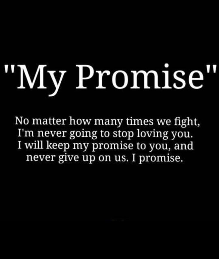 a black and white photo with the words'my promise '