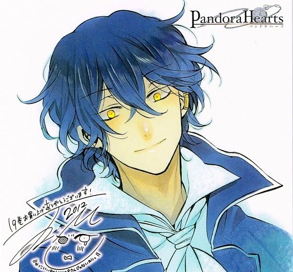 an anime character with blue hair and white collared shirt, looking at the camera