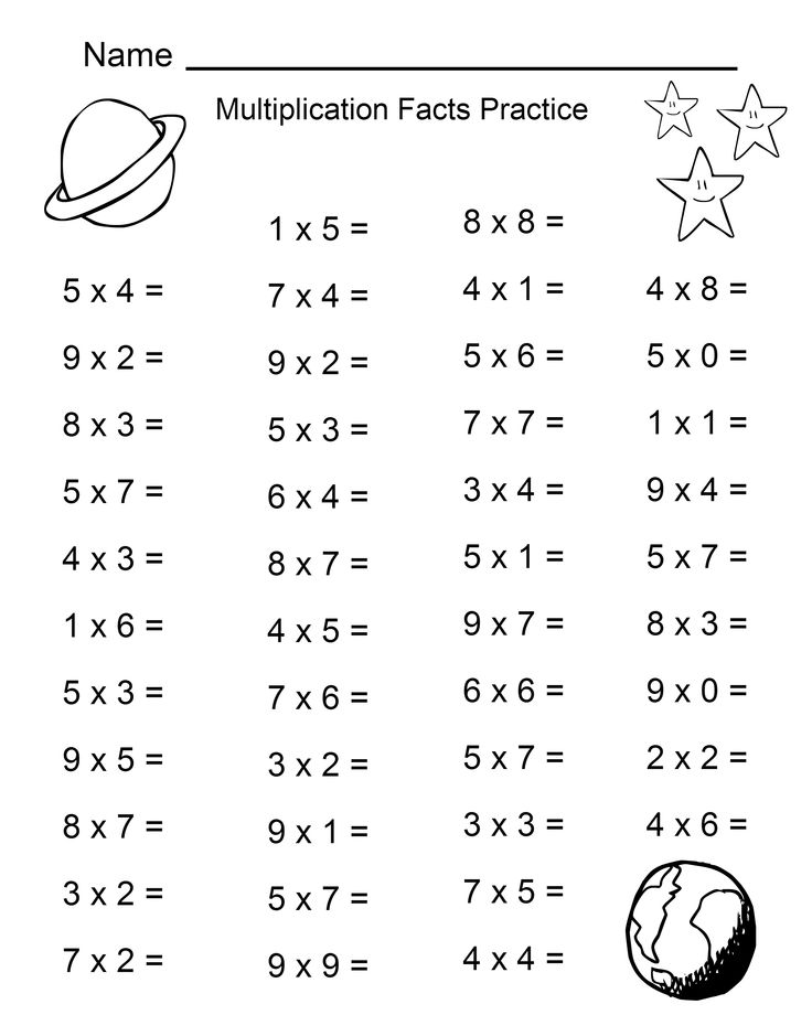 printable worksheet for kids to practice addition and subtraction with space theme