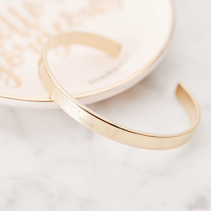 Feel stylish and special with this beautiful personalized cuff bracelet. The unique engraving on the cuff makes this piece truly one-of-a-kind and a must-have accessory for any wardrobe. Are you ready to stand out? Get the Cuff Bracelet today and make a bold statement. Available in 14k gold plated, rhodium plated or 14k rose gold plated brass Width: 1/4" Length: 5 1/2" With engraving this item is FINAL SALE SKU: BYB1018 Other Mothers, Gold Bracelet For Women, Simple Bracelets, Bracelet For Women, Beautiful Packaging, Silver Roses, Silver Rose Gold, Rose Gold Plates, Rhodium Plated