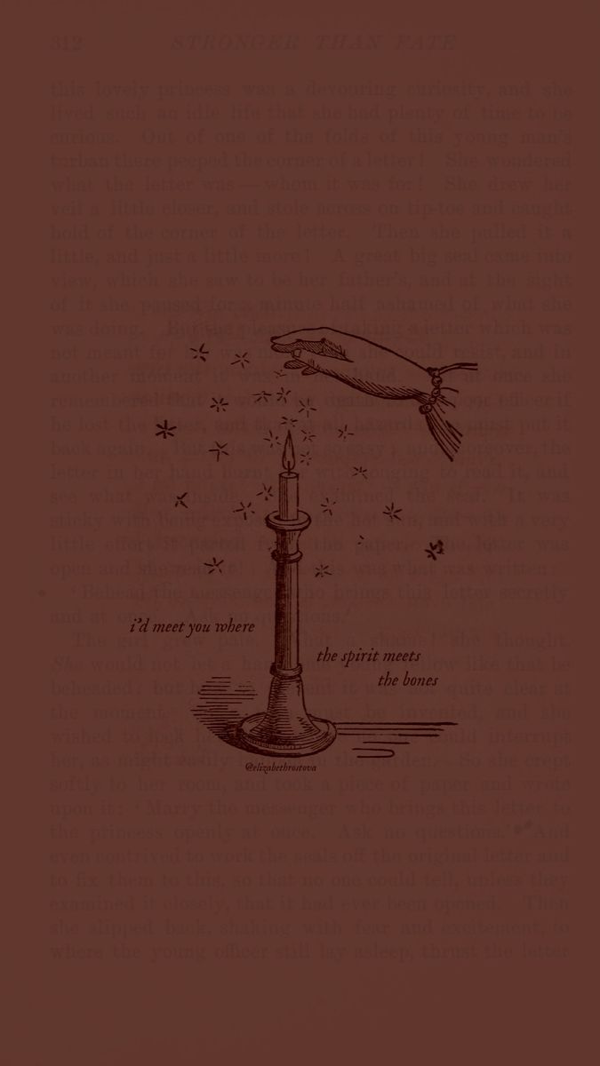 an old fashioned drawing of a candle and a bird flying in the sky above it