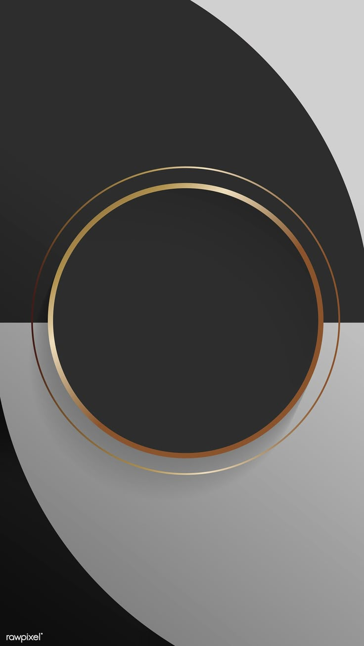 an abstract black and gold background with a circular design in the middle, on top of a