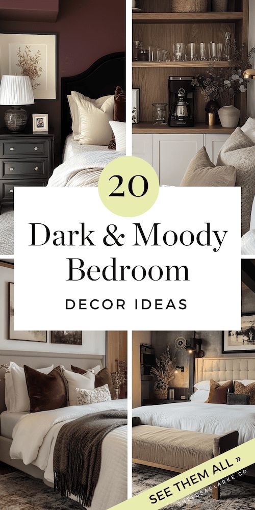 the top 20 dark and moody bedroom decor ideas to try out in your home