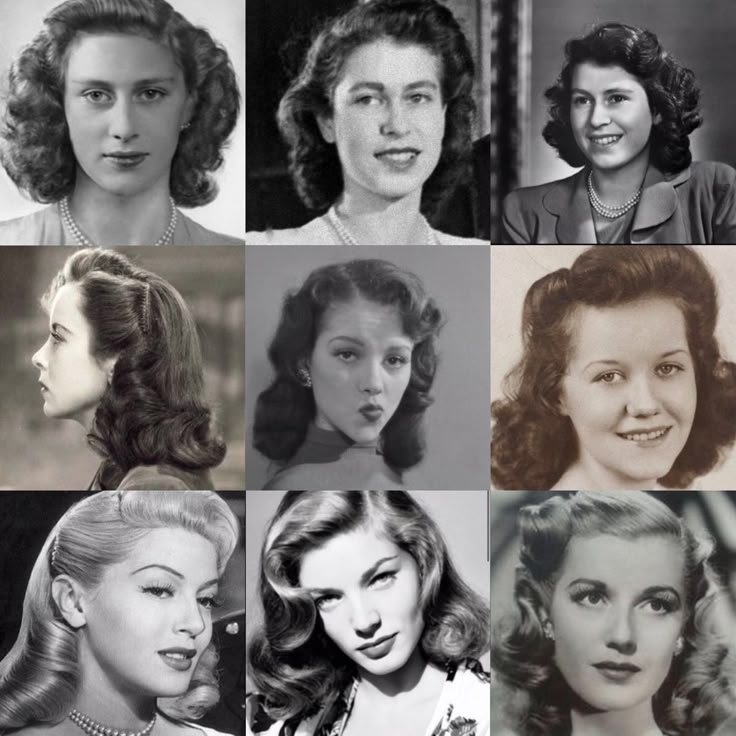 40 ́s Hairstyle, Hairstyle 50's Retro, 40s Fashion Hairstyles, 1949s Hairstyle, 19402 Hairstyles, 40s Womens Hairstyles, 1934 Hairstyles, 1940s Haircut Woman, 1940 Women Hairstyles