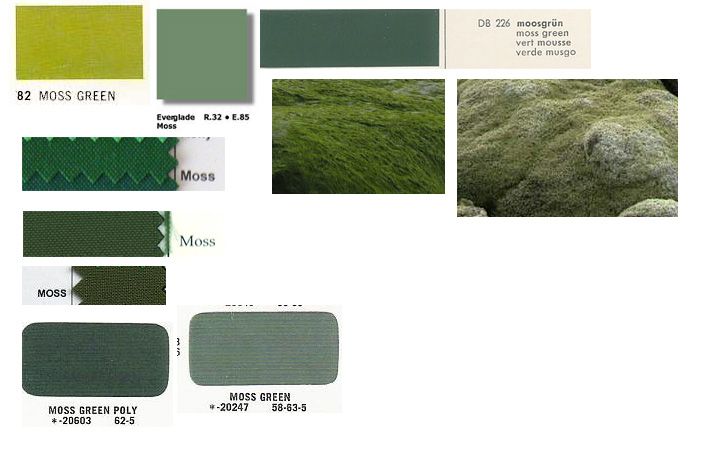 the color scheme for moss is green