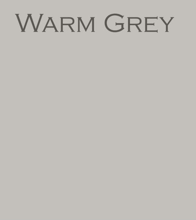 the words warm grey on a gray background