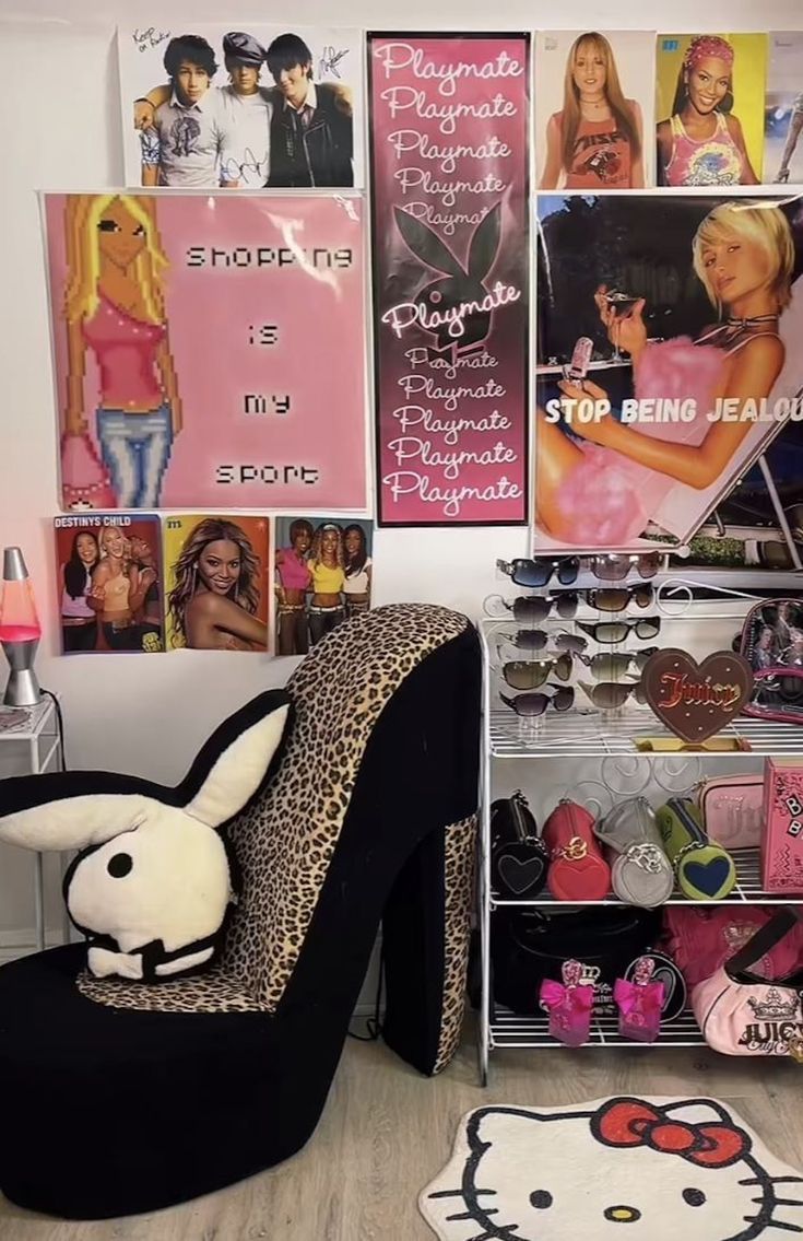 Mcbling, y2k, y2k room. mcbling room, room makeover, room decor, home bedroom refresh, cheetah print, leopard print, zebra print, diy 2002 Bedroom, Y2k Pink Room, Bratz Bedroom, 2000s Room Aesthetic, Goth Room Aesthetic, 2000s Room Decor, Room Y2k, 2000s Bedroom, 2000s Room